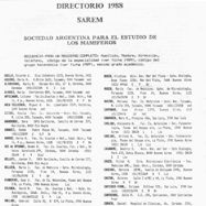 Directorio de Socios 1988 (portada)